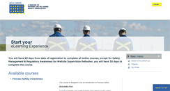 Desktop Screenshot of elearning.enform.ca